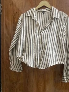 Striped Button-Down Shirt