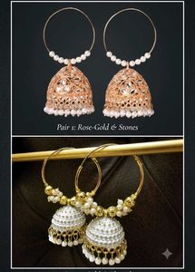 *COMBO* Pearl Jhumka earrings.
