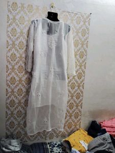 Chicken Mirror Work  Kurta For Women And Girls