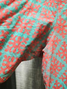 Westside Brand Kurta In Maroon And Green