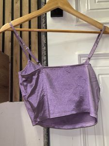H&amp;M Lilac Crop Top