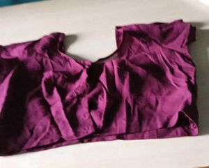 Purple Ethnic Blouse Top
