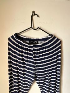 Striped Lounge Pants Navy blue