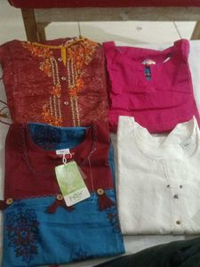 Bundle of 4 Women's Kurtas L