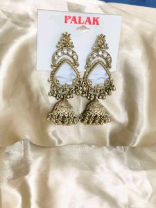 Traditional Chandbali Jhumka Kashmiri Earrings