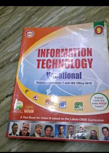 Information Technology Textbook for Class IX