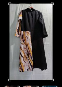 Stylish Abstract Print Dress
