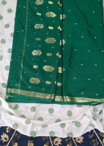Elegant Green Banarasi Silk Saree