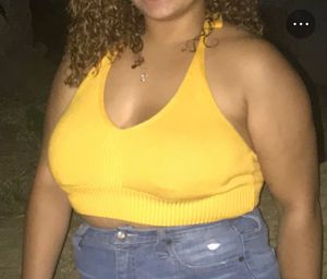 H&M Divided Yellow Knit Sweater