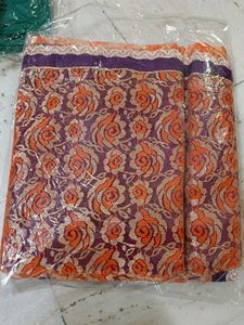 Floral Net Festival Saree