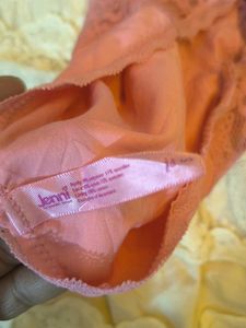 Pink Lace Trim Briefs