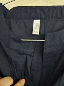 Elegant Black Kurta with Gold Embroidery