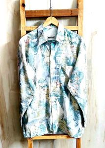 Stylish Printed Oversized Shirt Size-46