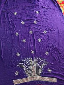 Beautiful Purple Suit Facric With Heavy Dupatta