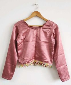Stunning Pink Silk Blouse