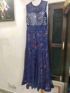 Stunning Floral Print Anarkali Gown✨
