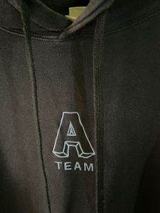 navy blue  "A Team" Hoodie