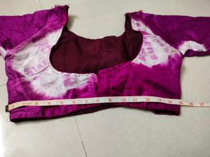 Vibrant Purple Tie-Dye Blouse