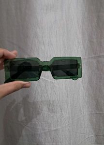 Green Rectangle Sunglasses