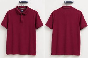 Men's Burgundy Polo T-Shirt