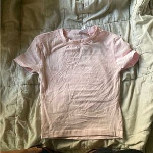 Basic H&m baby Pink fitted T-Shirt