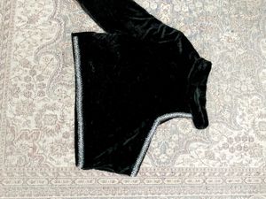Velvet One-Shoulder Top