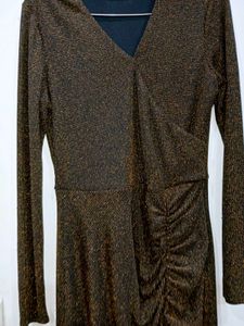 Brown Kazo Ruched Maxi Dress