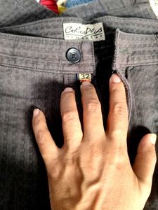 Black Stylish Striped Pant.
