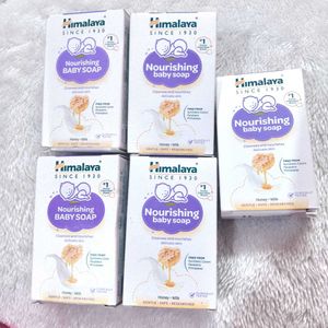 COMBO OF 5 Himalaya Nourishing Baby Soap 75 Gm EAC