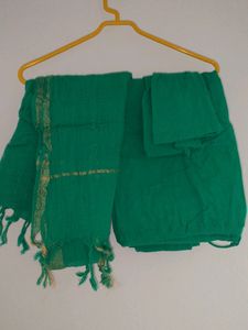Green Kurta Set, XS
