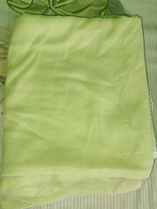 Lime Green Embroidered Kurta Set with dupatta