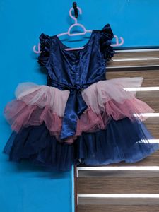 Pink Chick Kids Multicolor Regular Fit Dress