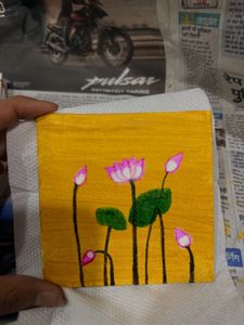 Handmade Lotus Painting