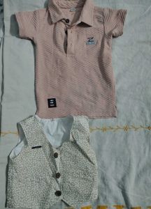 tshirt and a cotton jacket