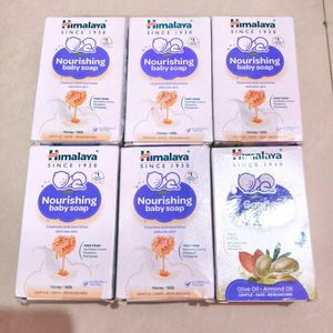 COMBO OF 6 Himalaya Nourishing Baby Soap Pack