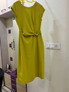 pantaloon Chic Lime Green Sheath Dress