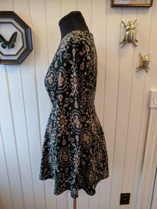 Forever 21 Green ikat pattern Casual skater Dress