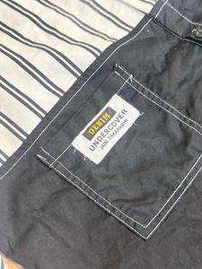 Striped &amp; Black Patchwork Shirt
