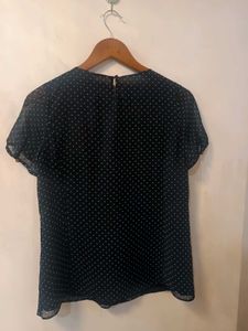 Chic Polka Dot Ruffle Top