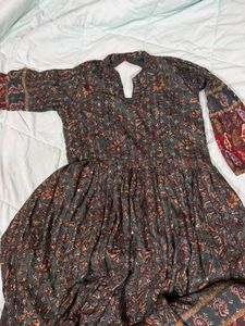Bohemian Floral Print Kurta
