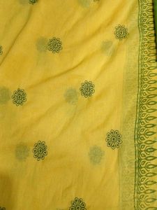 Yellow Embroidered Kurti