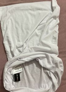 2 White Medium Size Pillow Cover