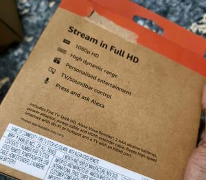 Amazon Fire TV Stick HD and USB cable only!