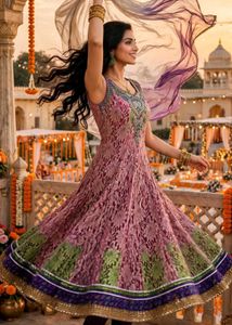 Elegant Kurta anarkali Set with Dupatta