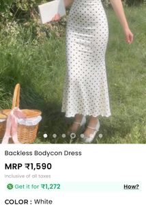 Savana Polka Dot Halter Neck Dress