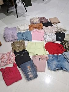 25 mix combo dresses, top,shorts,