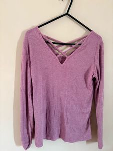 Fitted Full Sleeve Cross neck top