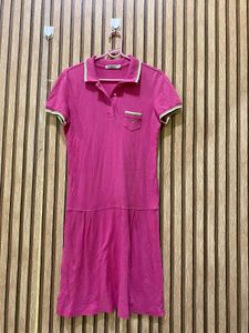 Pink Polo Style Dress