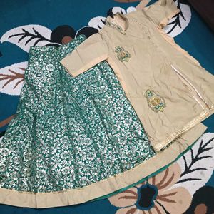 Festive Vibe! Gorgeous Green Lehenga Set✨
