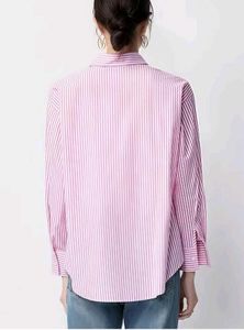 Pink Striped Relaxed Fit Shirt